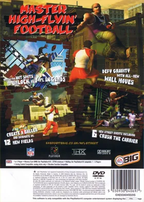 NFL Street 2 box cover back